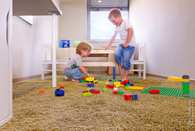 Das Kinderbetreuungszimmer der Elektrotechnik Oelsnitz/E. GmbH. (Foto © Markus Steur / FREYLER)